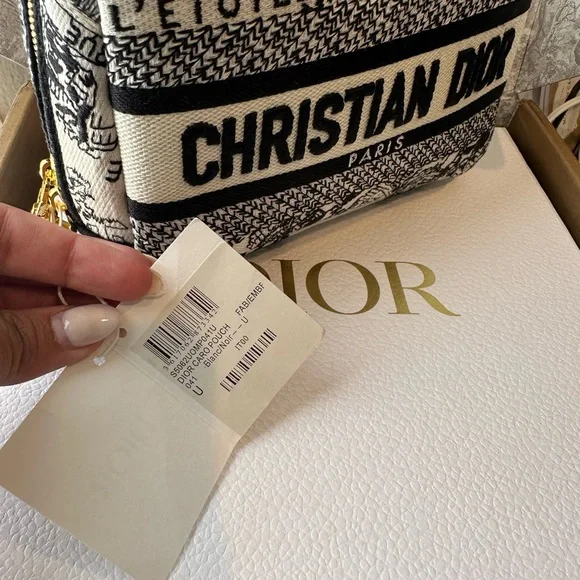 Christian Dior Embroidered Toile Pouch (Map de Paris) - Picture 9 of 15